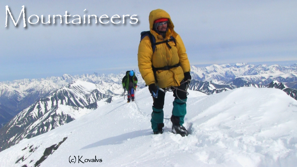 Mountaineer In The High Mountains