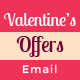 Valentine’s Day Shopping Offers E-Newsletter PSD Template - GraphicRiver Item for Sale