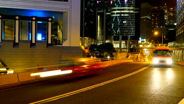 Beautiful building and architecture around Hong kong city skyline