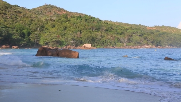 Sunrise On The Beach Anse Lazio