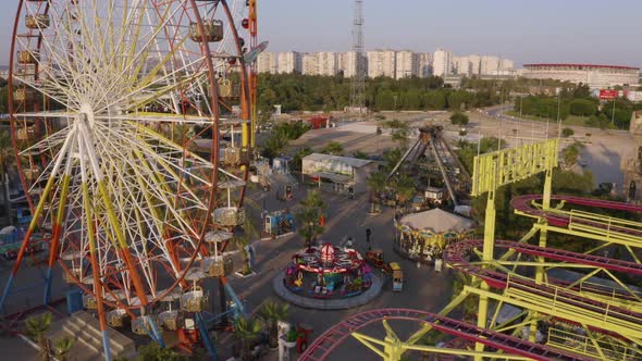 Fun Amusement Park Background