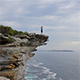 Lone Man Running on Cliff - VideoHive Item for Sale