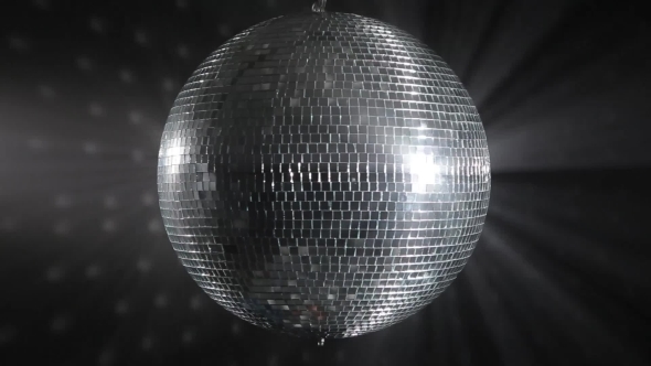 Retro Silver Disco Ball 