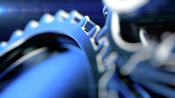 Closeup Gears with Shallow Depth of Field