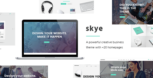 Skye - Contemporary Theme for Creative Business