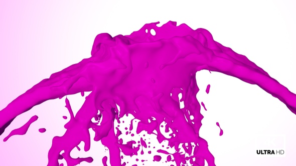 Pink Paint Splash Collision