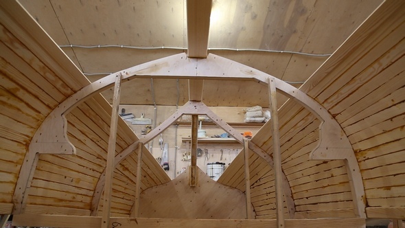 Construction of a Boat at the Shipyard