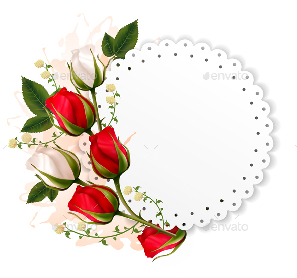 Valentines Day Background With A Bouquet Of Flowers