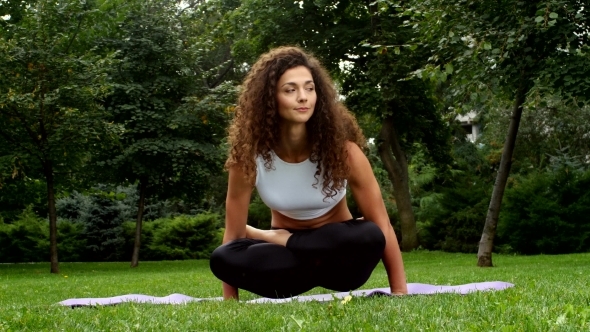 Yoga Exercise In The Park