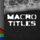 Microscopic Titles - VideoHive Item for Sale
