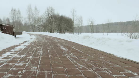 Walkway and Snow