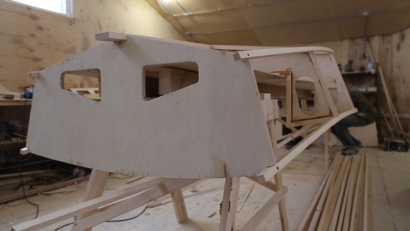 Construction of a Boat at the Shipyard