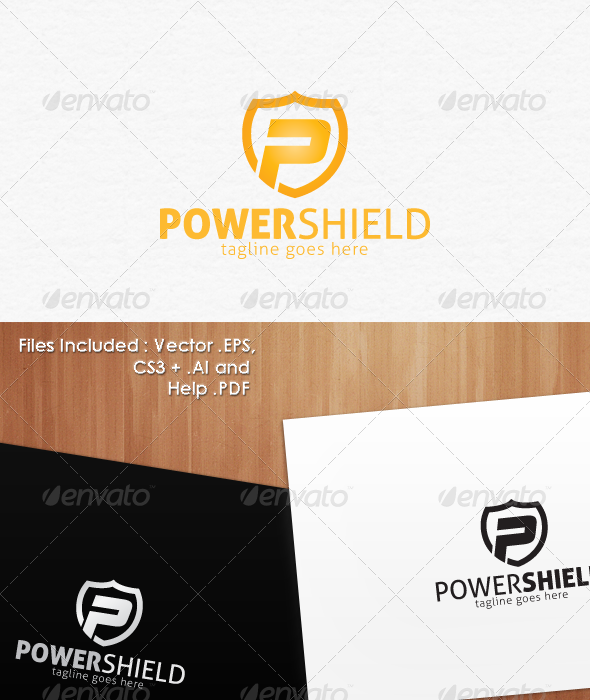 Power Shield Secure Logo Design