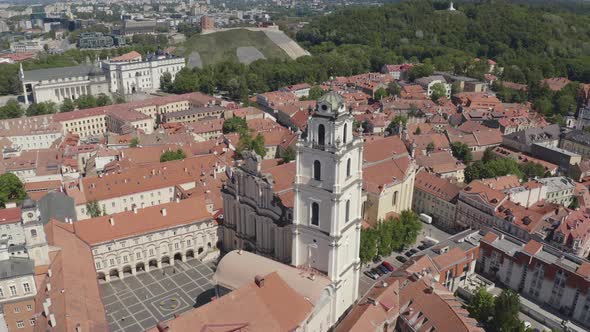 Vilnius Authentic Old Town. Largest And Most Diverse Architecture Styles in Old Town