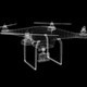 Drone Model 3d Wireframe - 3 views - VideoHive Item for Sale