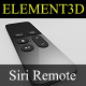 Element3D - Siri Remote for Apple TV - 3DOcean Item for Sale