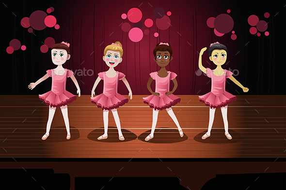 Ballet Cartoon Graphics, Designs & Templates from GraphicRiver