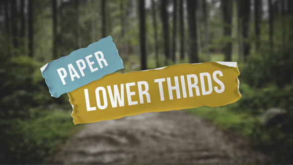 Paper Lower Thirds & Captions Template alt