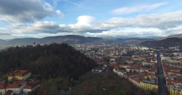 Aerial View Of Graz
