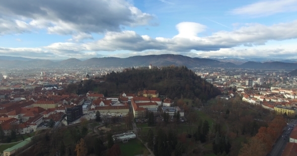 Aerial View Of Graz