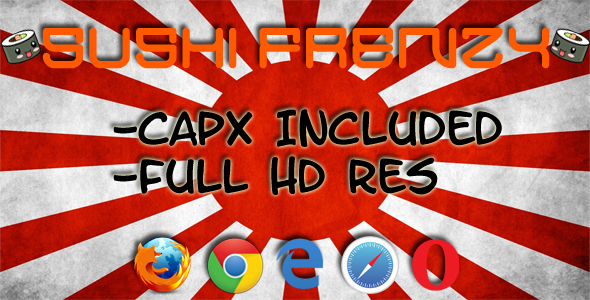 SushiFrenzy - HTML5 game(CAPX)