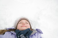 Girl lying on snow - PhotoDune Item for Sale