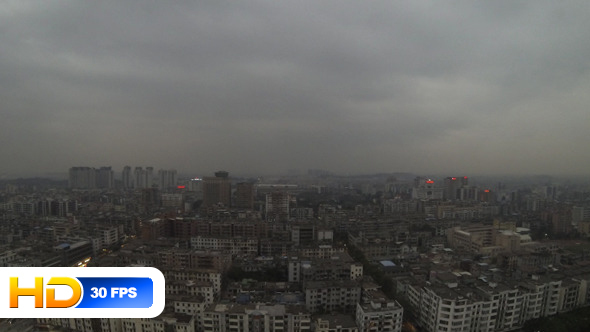 Guangzhou - Day to Night with Smog