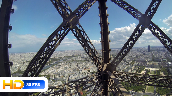 With Elevator to The Top of Eiffel Tower - Paris