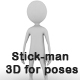 Stick Man For Poses - 3DOcean Item for Sale