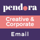 Creative & Corporate - Multi Purpose E-Newsletter PSD Template - Pendora  - GraphicRiver Item for Sale