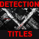 Detection Titles - VideoHive Item for Sale