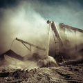 Working gravel crusher. Industrial background - PhotoDune Item for Sale