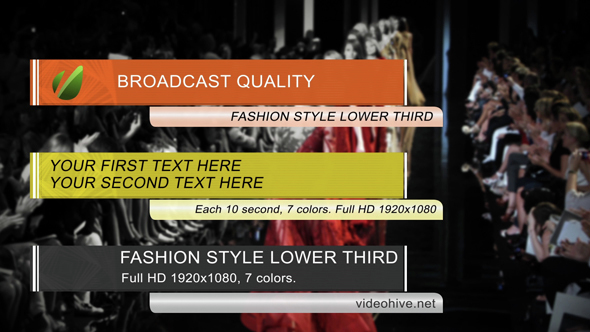 Fashion Lower Third