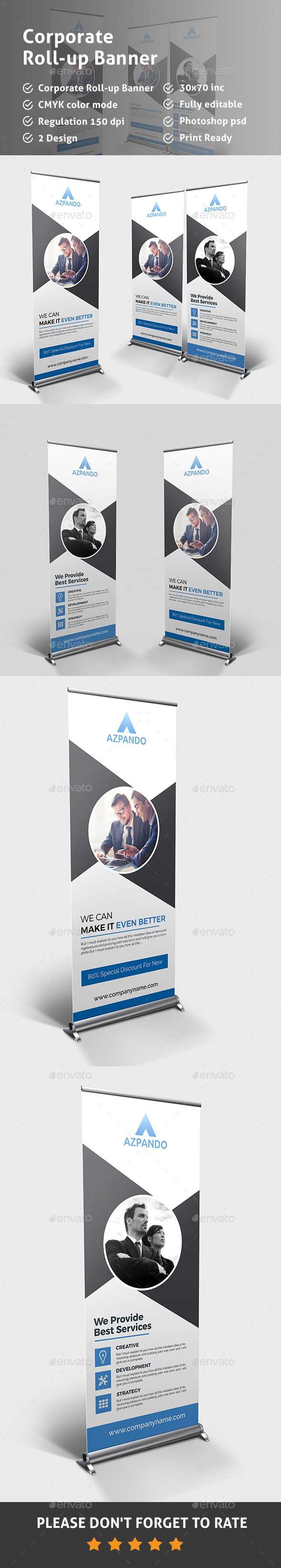 Roll Up And Roll Up Banner Signage Templates From Graphicriver