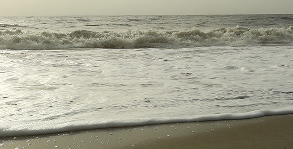 Small Waves with Sea Foam