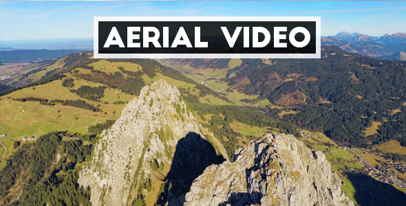Aerial Video of Mountain Peak in Switzerland II.