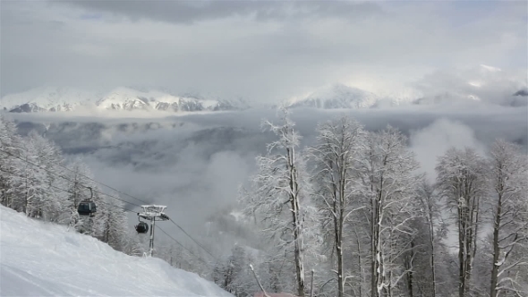 Panorama Of Rosa Khutor Alpine Resort