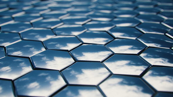 Sky Reflection in Oscillating Hexagons