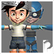 Rigged Cartoon Boy - 3DOcean Item for Sale