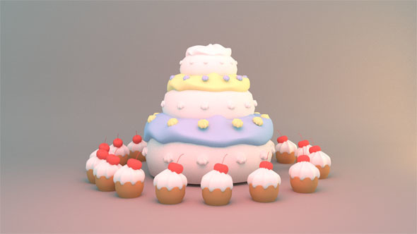 3 Tier Birthday Cake