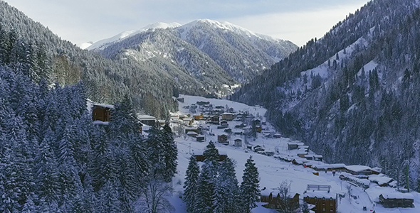 Winter View of the Village