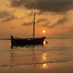 Traditional Boat Near Beach During Sunset - VideoHive Item for Sale