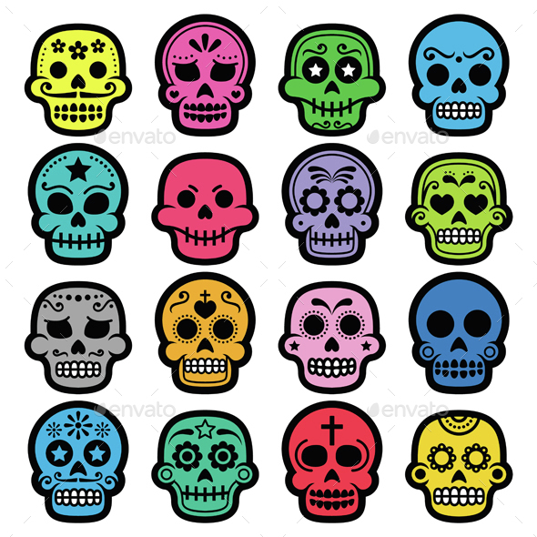 Halloween Mexican Sugar Skull