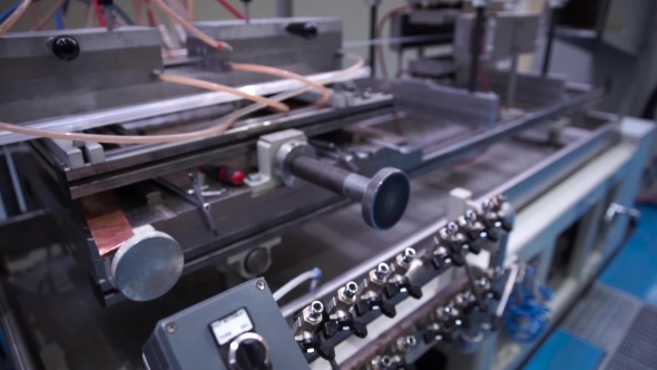 The Modern Automated Production Line. Polycarbonate Production.  