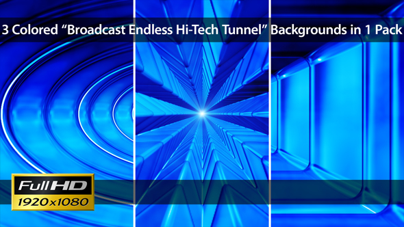 Broadcast Endless Hi-Tech Tunnel - Pack 01