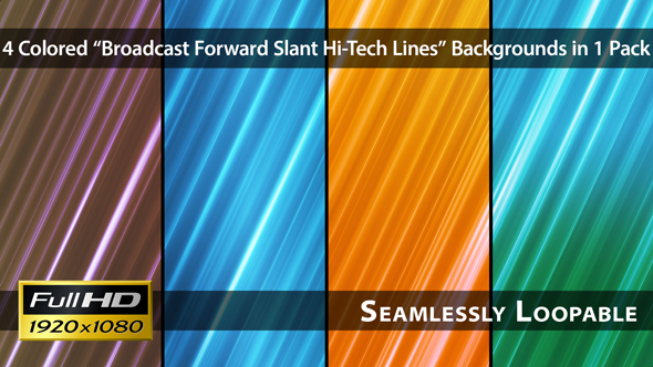 Broadcast Forward Slant Hi-Tech Lines - Pack 01