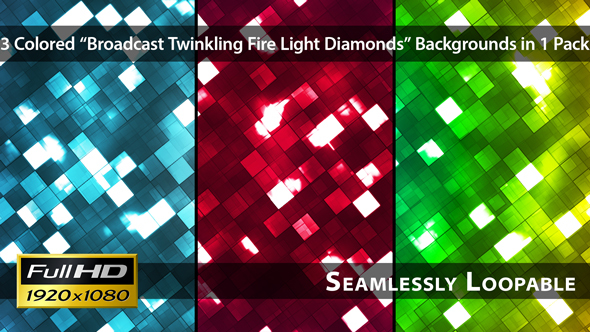 Broadcast Twinkling Fire Light Diamonds - Pack 02