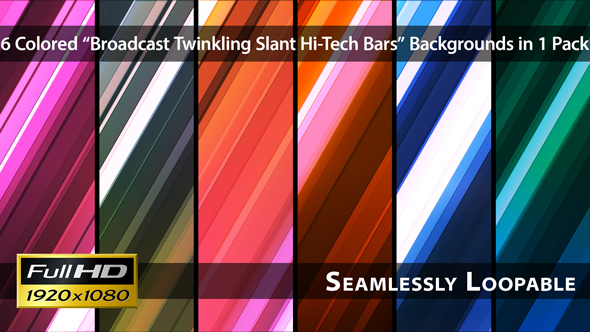 Broadcast Twinkling Slant Hi-Tech Bars - Pack 01