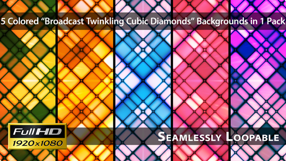 Broadcast Twinkling Cubic Diamonds - Pack 01