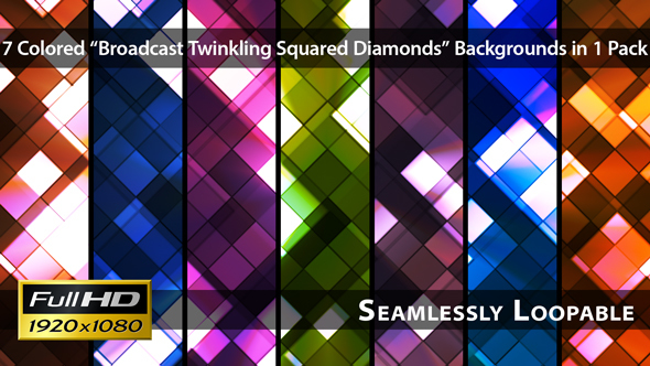 Broadcast Twinkling Squared Diamonds - Pack 01